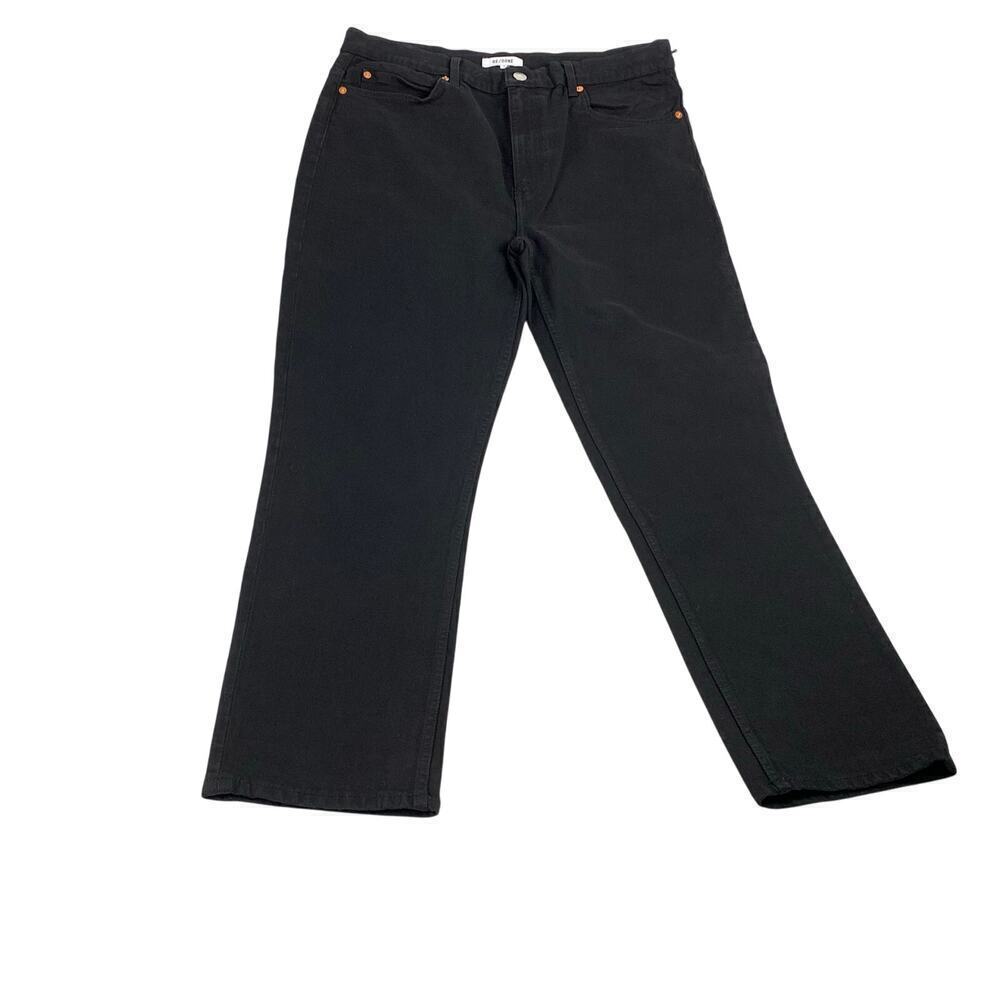RE/DONE Black Stovepipe Jeans NWT Size 31 High Rise 70s style
